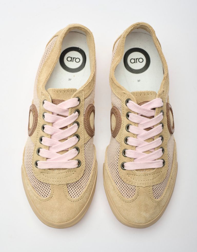 נעלי גברים - Aro - סניקרס JOANETA - בז'   ורוד3