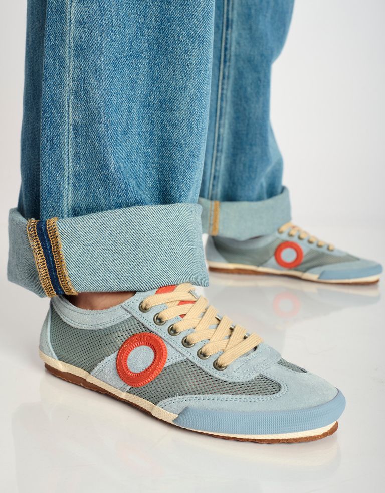 נעלי גברים - Aro - סניקרס JOANETA - תכלת   אדום4