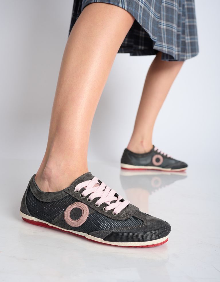 נעלי גברים - Aro - סניקרס JOANETA - אפור   ורוד3