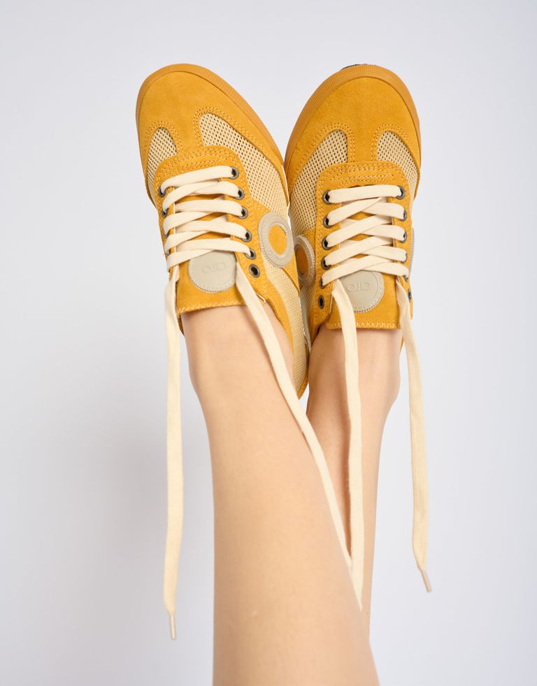 נעלי גברים - Aro - סניקרס JOANETA - צהוב1