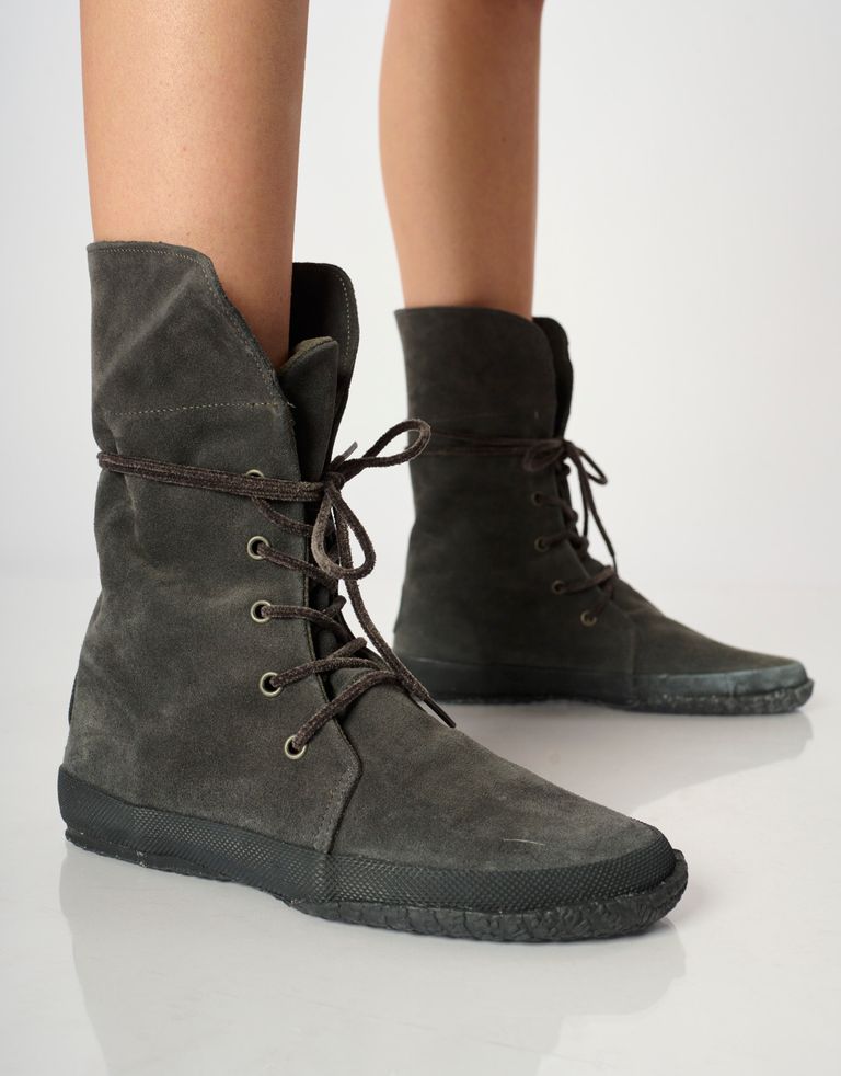 נעלי נשים - Aro - מגפי זמש WILLY - אפור2