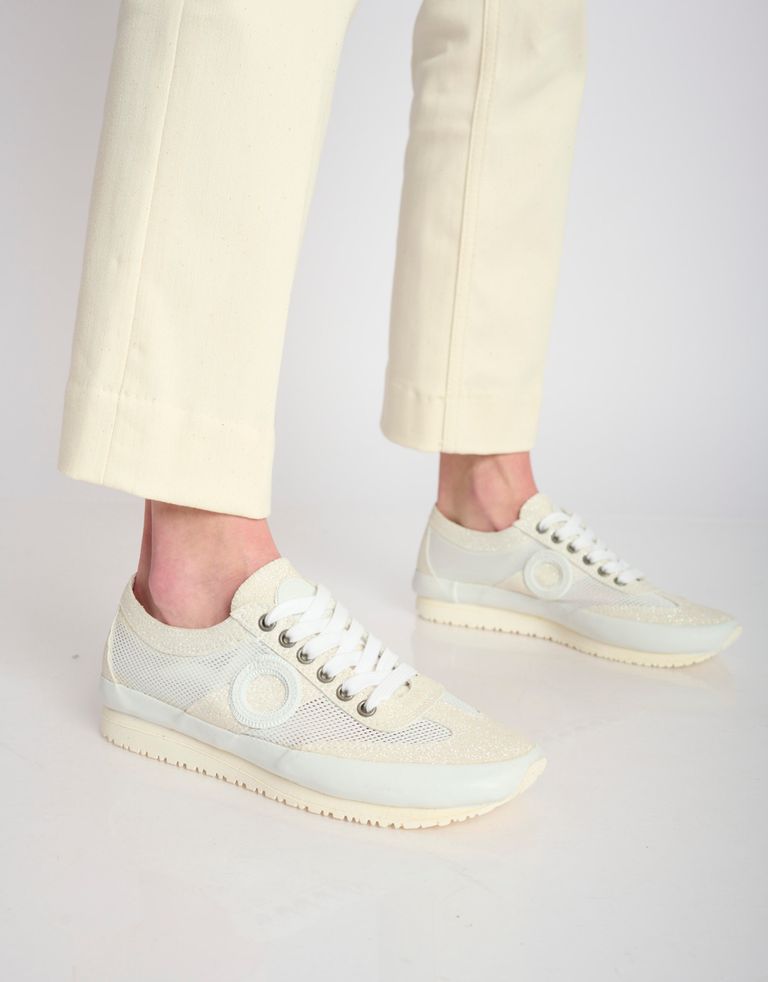 נעלי גברים - Aro - סניקרס JOANETA PLUS GLITT - לבן3