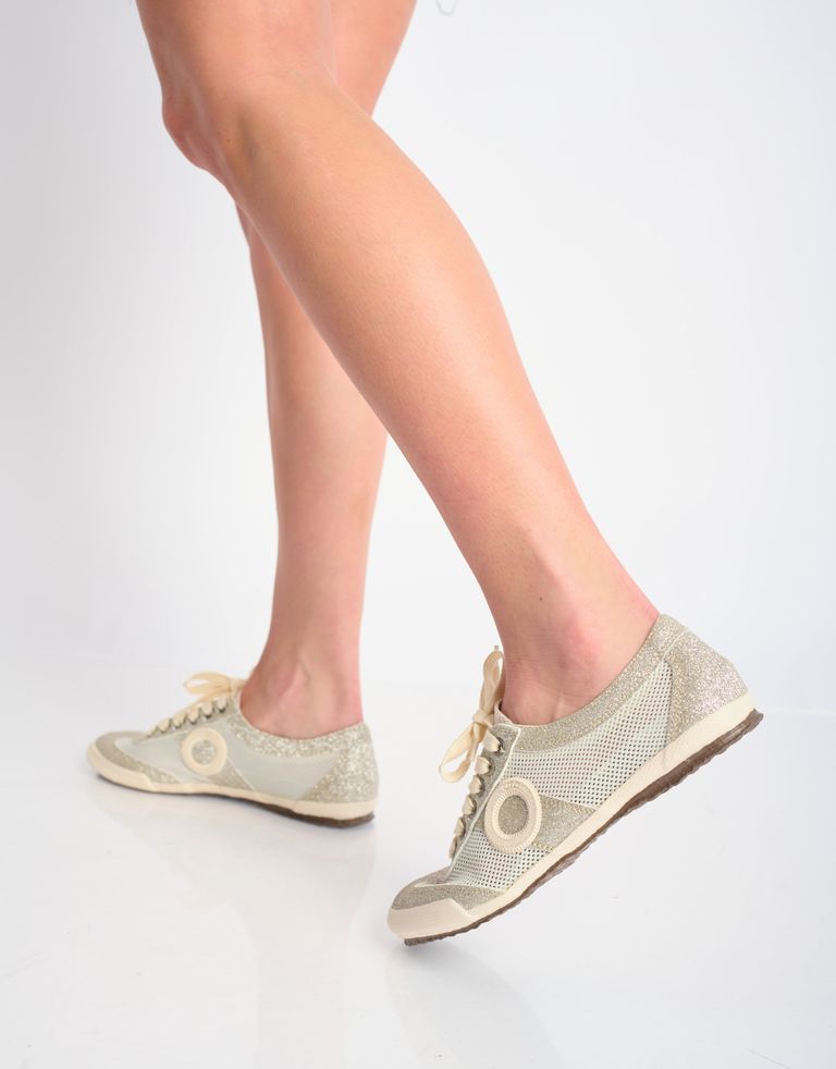 נעלי גברים - Aro - סניקרס JOANETA GLITTER - כסף4