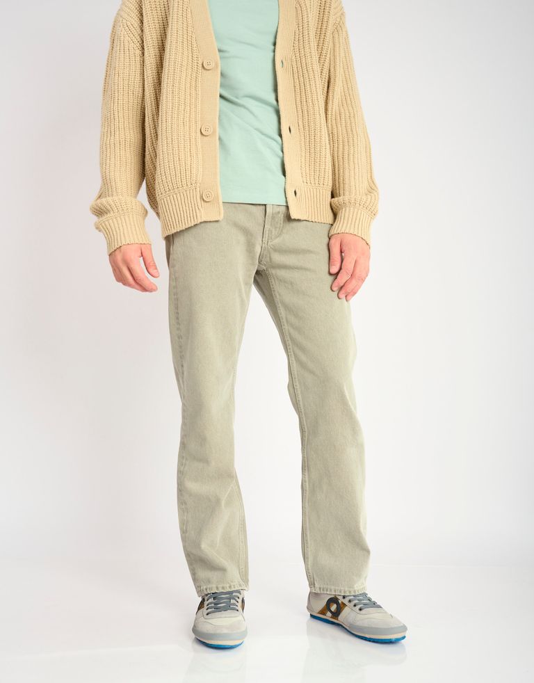 נעלי גברים - Aro - סניקרס עור IDO - אפור בהיר3