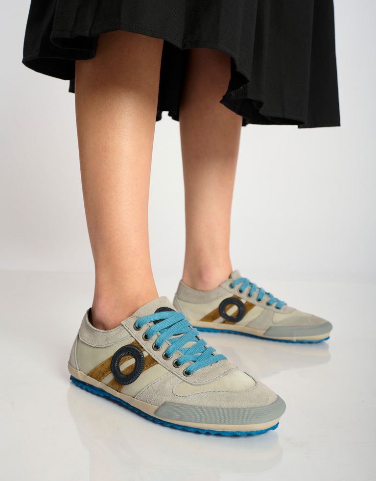 נעלי נשים - Aro - סניקרס נמוכות מעור IDO - אפור בהיר3