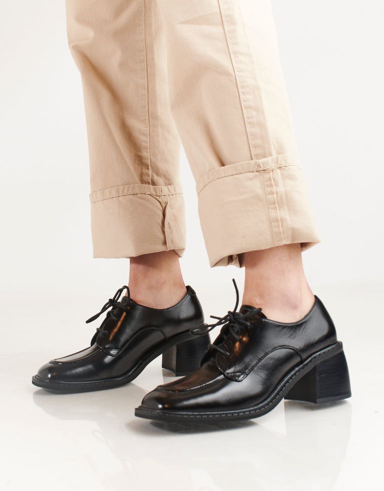 נעלי נשים - Jeffrey Campbell - נעלי עור עם עקב DEMITRI - שחור4