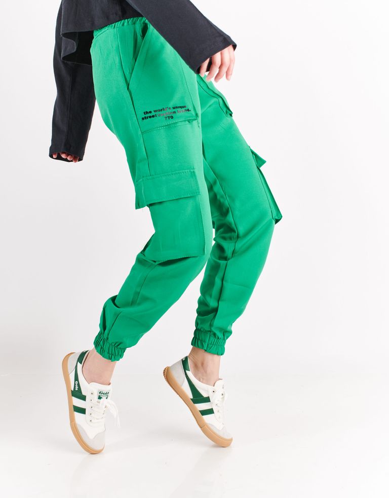 נעלי נשים - Gola - סניקרס BADMINTON GUM - לבן   ירוק3