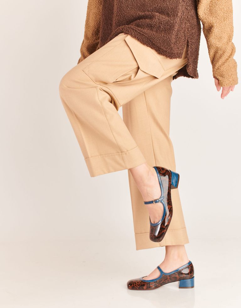 נעלי נשים - Chie Mihara - נעלי בובה IDAN - חום1