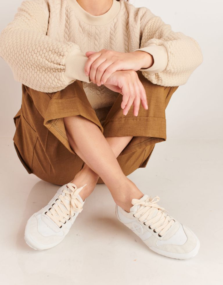 נעלי נשים - Aro - סניקרס נמוכות מעור IDO - לבן3