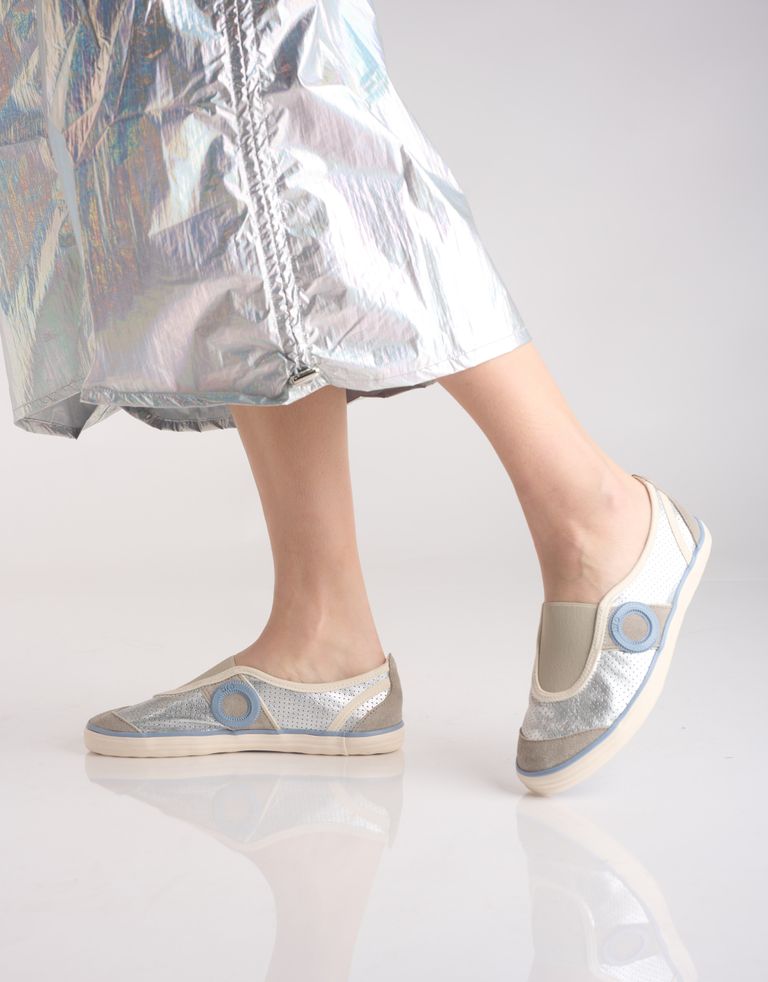 נעלי גברים - Aro - סליפ און PICADA מטאלי - כסף3