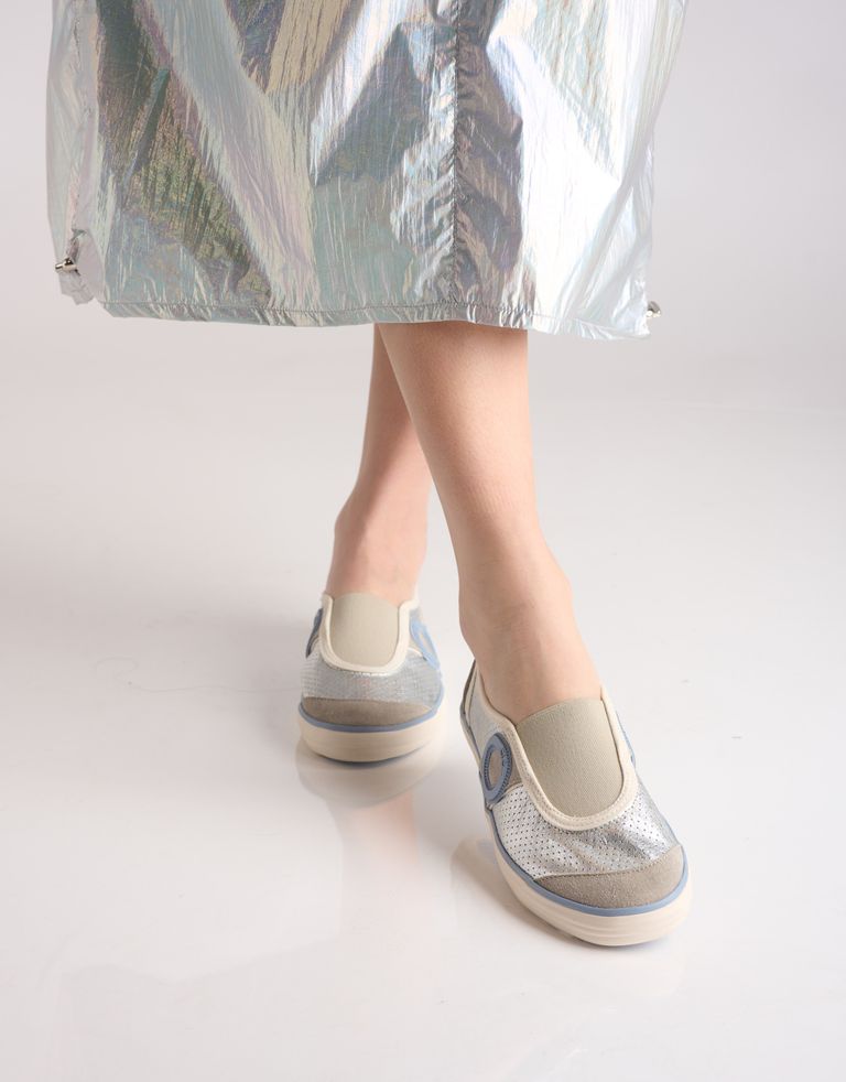 נעלי גברים - Aro - סליפ און PICADA מטאלי - כסף4