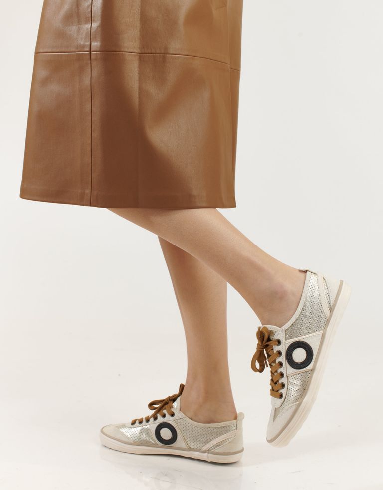 נעלי נשים - Aro - סניקרס PICADA מטאלי - פלטינה2