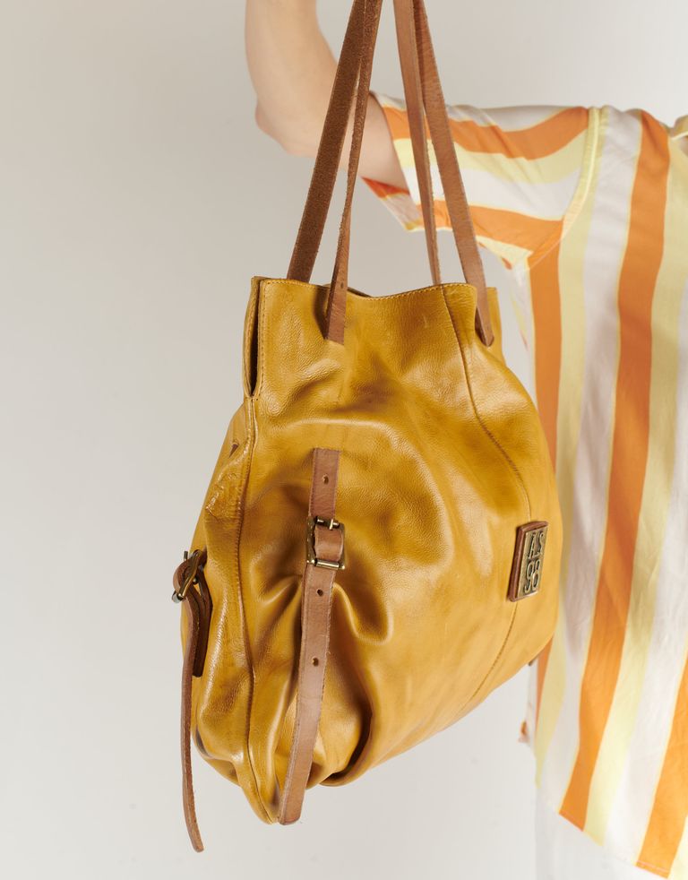 נעלי נשים - A.S. 98 - תיק עור JIANNA - חרדל4