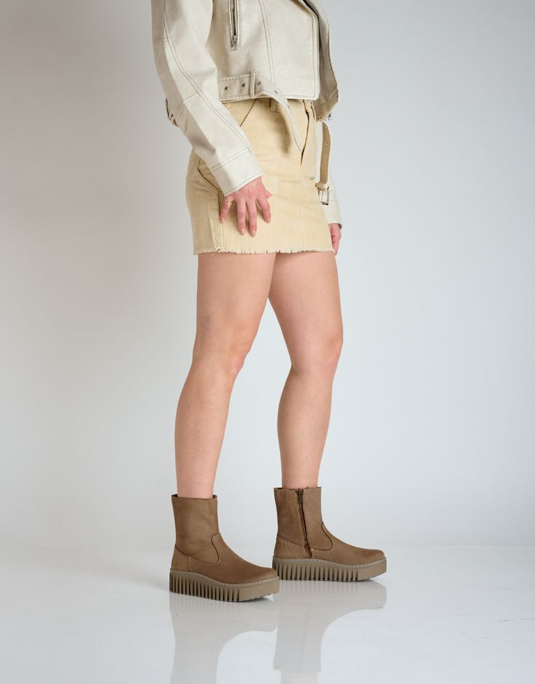 נעלי נשים - Art - מגפוני פלטפורמה BRIGHTON - אפור חום2