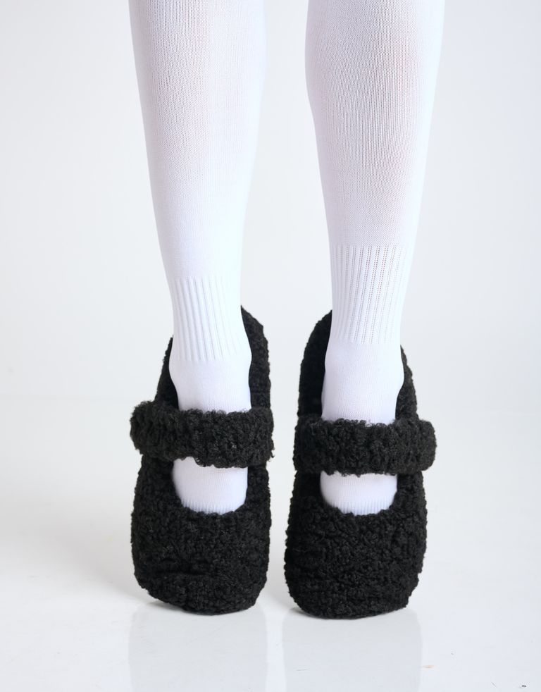 נעלי נשים - Verbenas - נעלי בית YUNA CURLY - שחור1