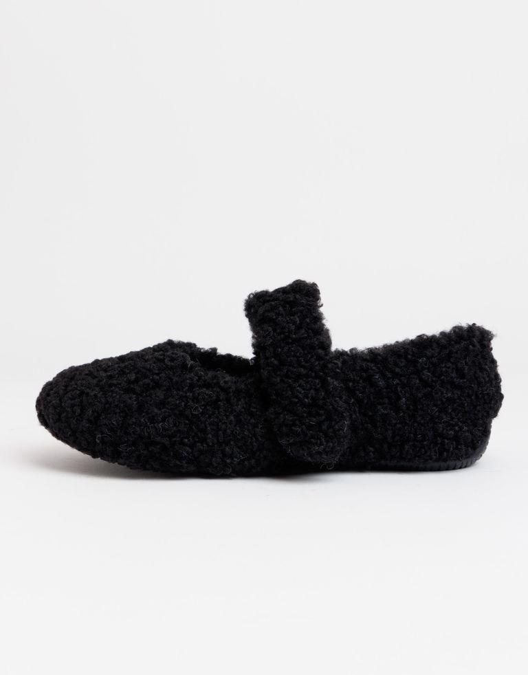 נעלי נשים - Verbenas - נעלי בית YUNA CURLY - שחור2