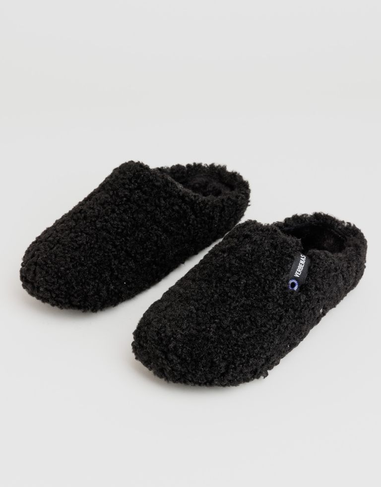 נעלי נשים - Verbenas - נעלי בית YORK CURLY - שחור1