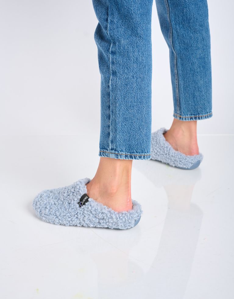 נעלי נשים - Verbenas - נעלי בית YORK CURLY - תכלת2