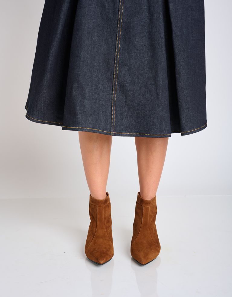 נעלי נשים - Jeffrey Campbell - מגפוני זמש MISTRESS - חום3