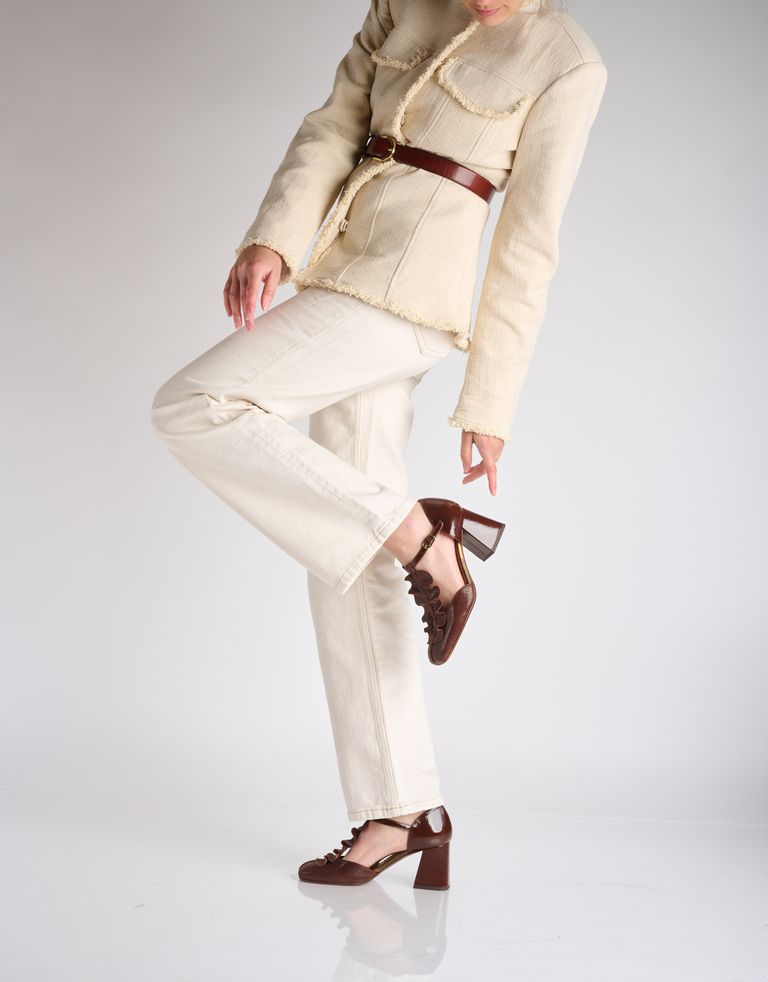 נעלי נשים - Chie Mihara - נעלי עקב SWAN - חום2