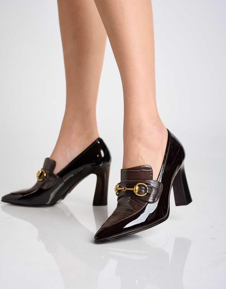 נעלי נשים - Jeffrey Campbell - נעלי עקב משולב ETIQUETTE - חום2