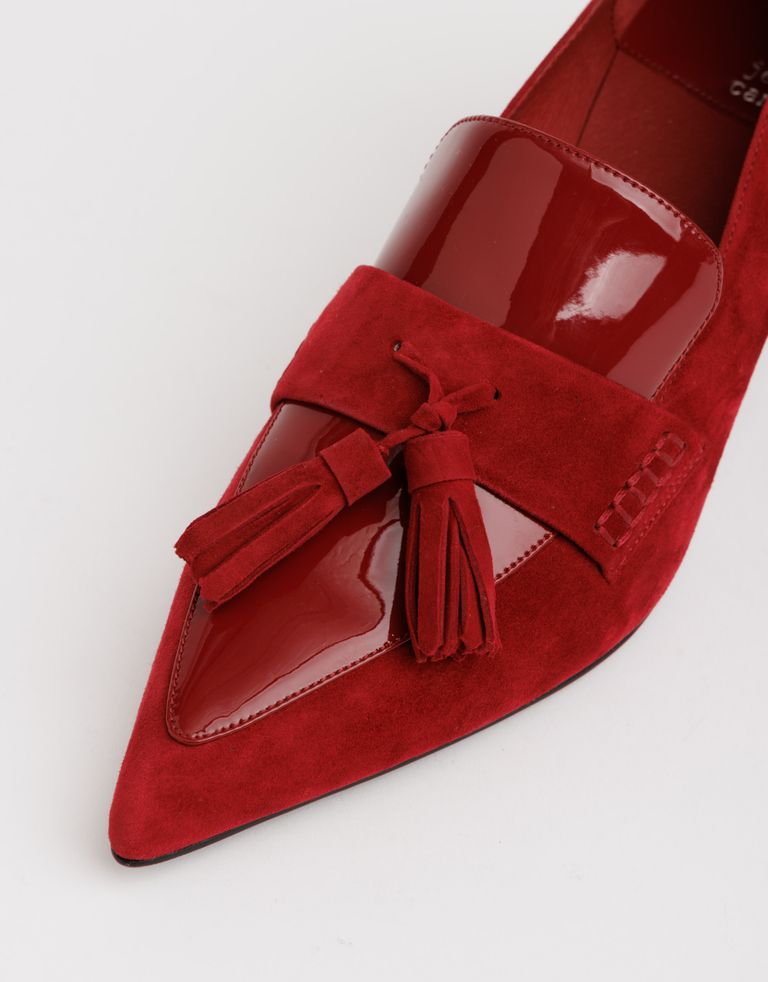 נעלי נשים - Jeffrey Campbell - נעלי סירה LITERAL - אדום2