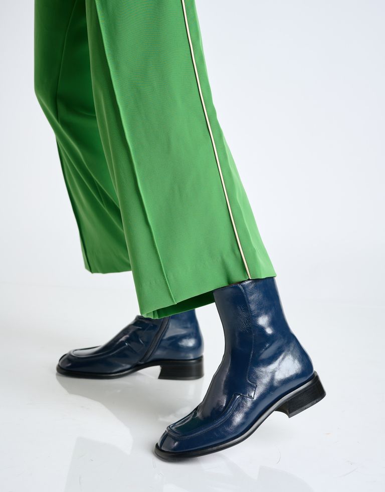 נעלי נשים - Jeffrey Campbell - מגפונים שטוחים ODETTA - כחול2