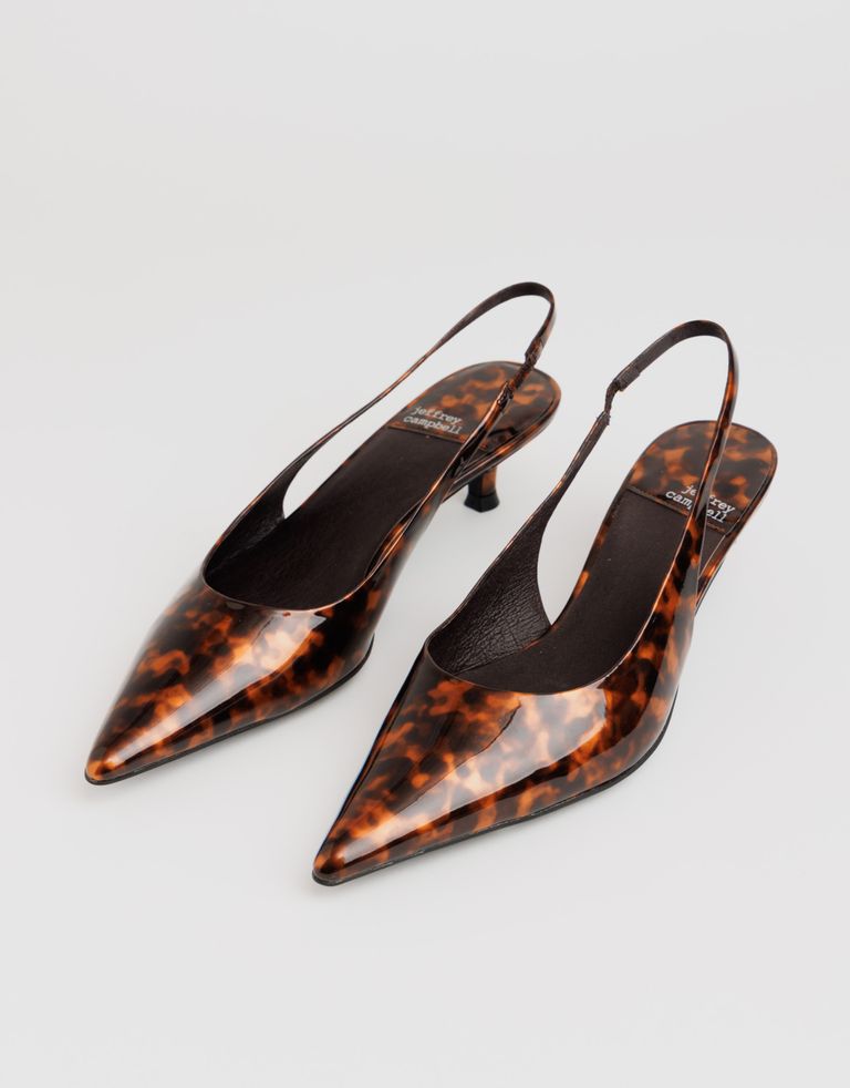 נעלי נשים - Jeffrey Campbell - נעלי סירה עם עקב PERSONA - נמר3