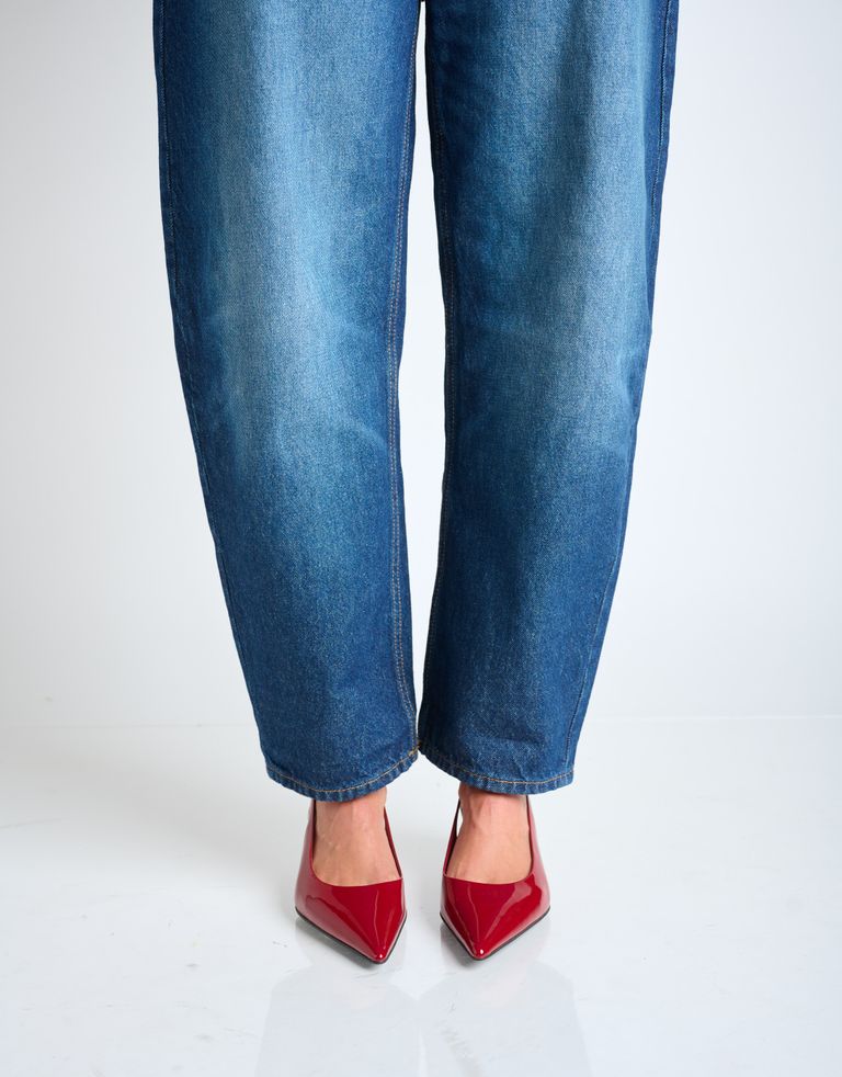 נעלי נשים - Jeffrey Campbell - נעלי סירה עם עקב PERSONA - בורדו4