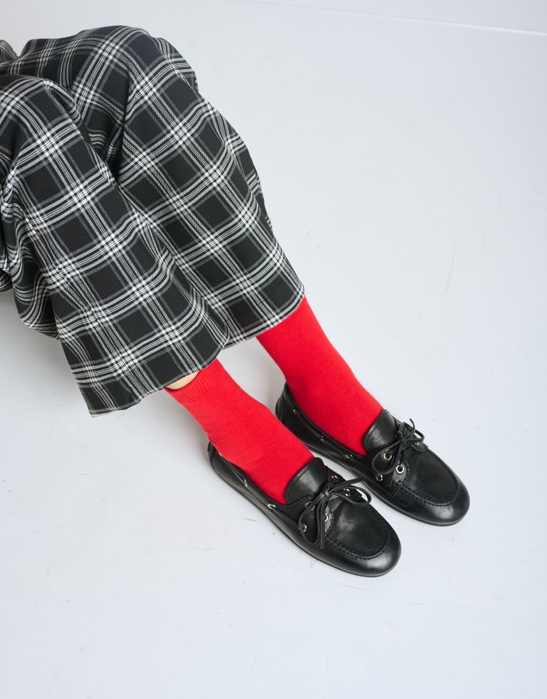 נעלי נשים - Jeffrey Campbell - נעלי מוקסין מעור BOAST - שחור4