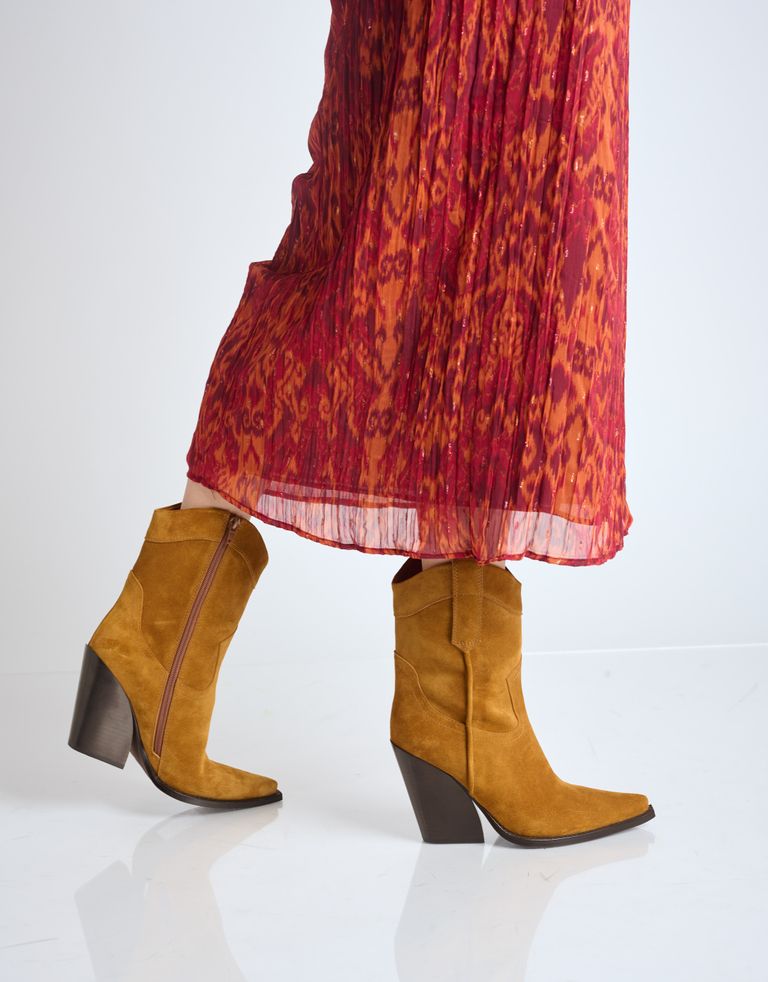 נעלי נשים - Jeffrey Campbell - מגפי בוקרים MI AMIGO - קאמל4