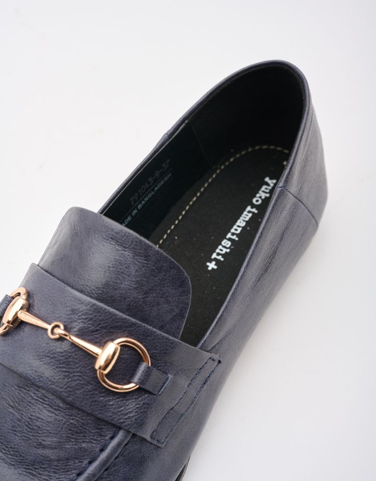 נעלי נשים - Yuko Imanishi - נעלי מוקסינים SACHI - כחול3