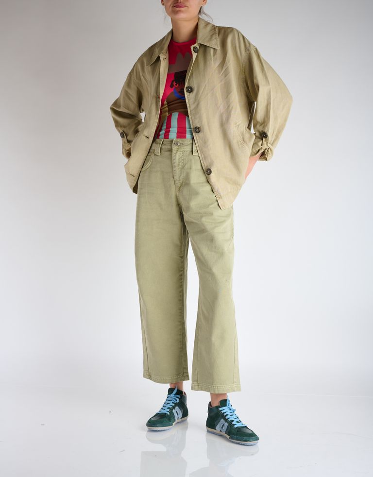 נעלי נשים - Aro - סניקרס גבוהות מטאליות IDO - ירוק3