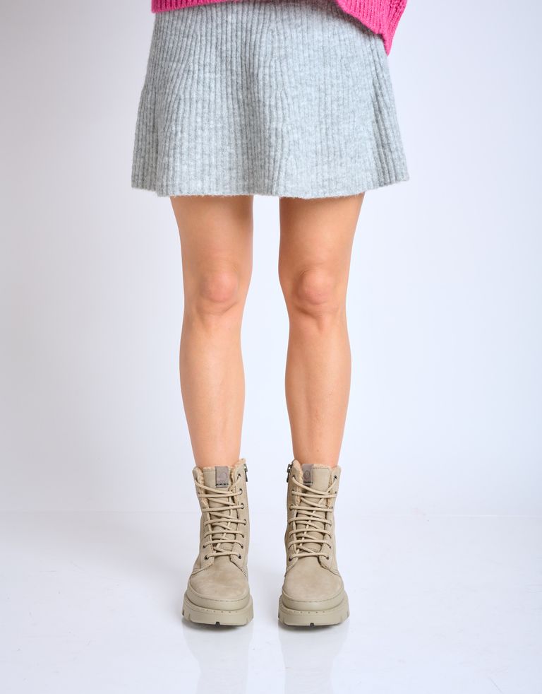 נעלי נשים - Satorisan - מגפנים עם שרוכים UNALOME - אפור1