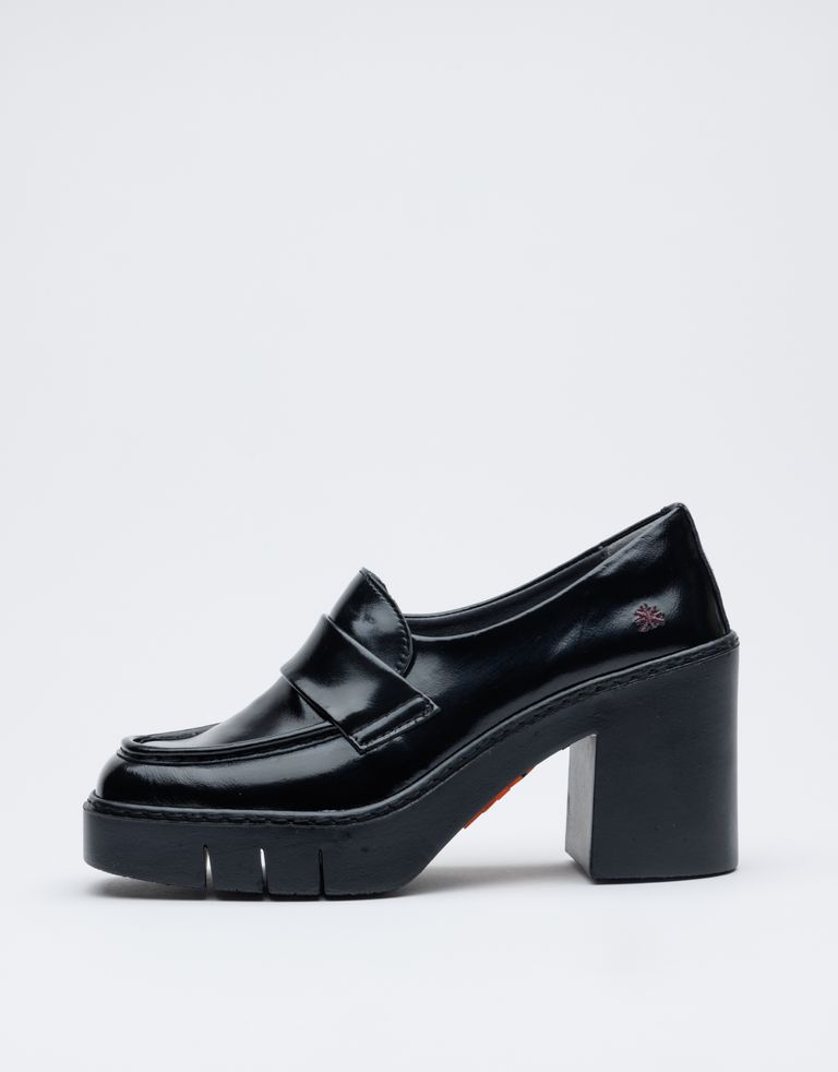 נעלי נשים - Art - מוקסינים עם עקב  BERNA - שחור3