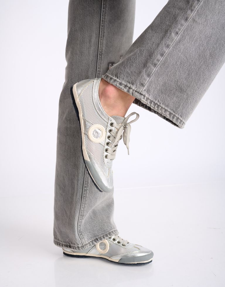 נעלי גברים - Aro - סניקרס מטאליות JOANETA - כסף2