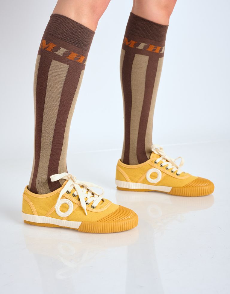 נעלי גברים - Aro - סניקרס בד CHARLIE B - צהוב2