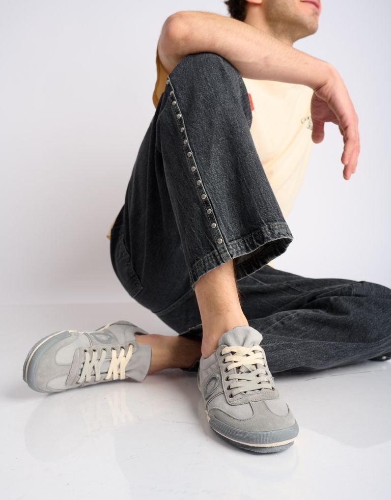 נעלי גברים - Aro - סניקס בד MAY - אפור1