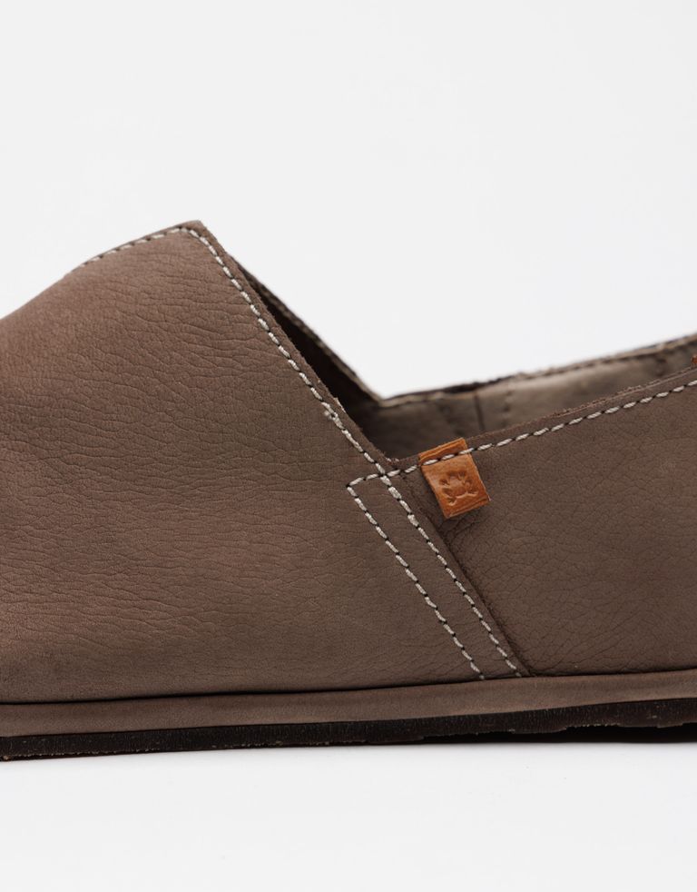 נעלי גברים - El Naturalista - נעלי מוקסין ברפוט BARE - אפור חום1