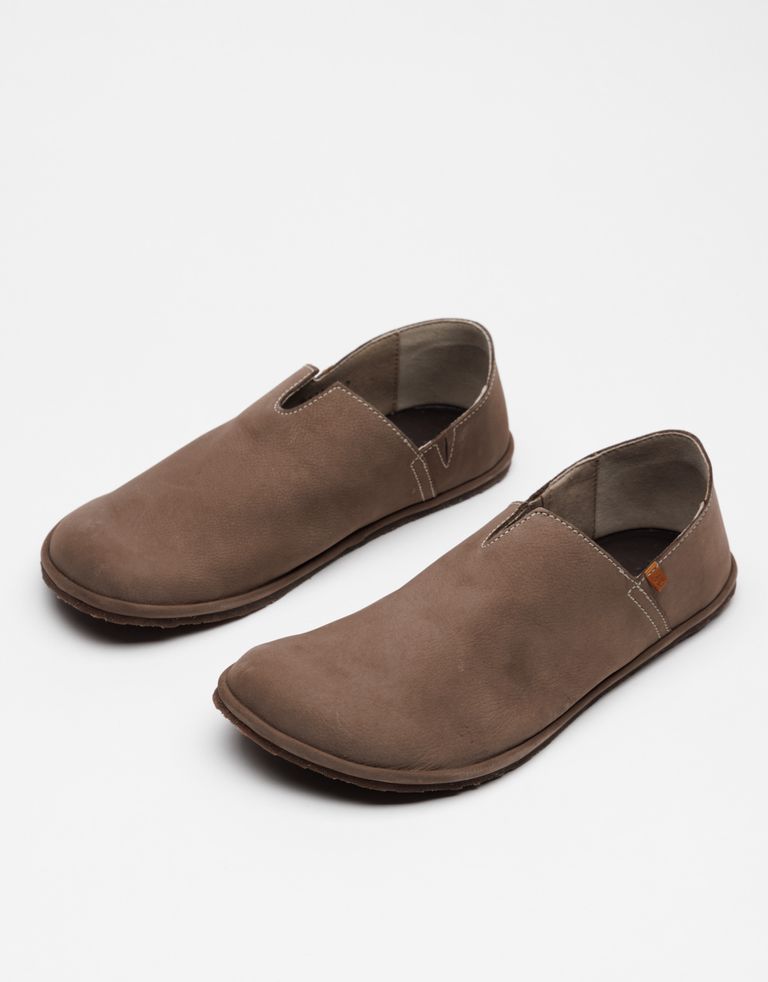 נעלי גברים - El Naturalista - נעלי מוקסין ברפוט BARE - אפור חום3