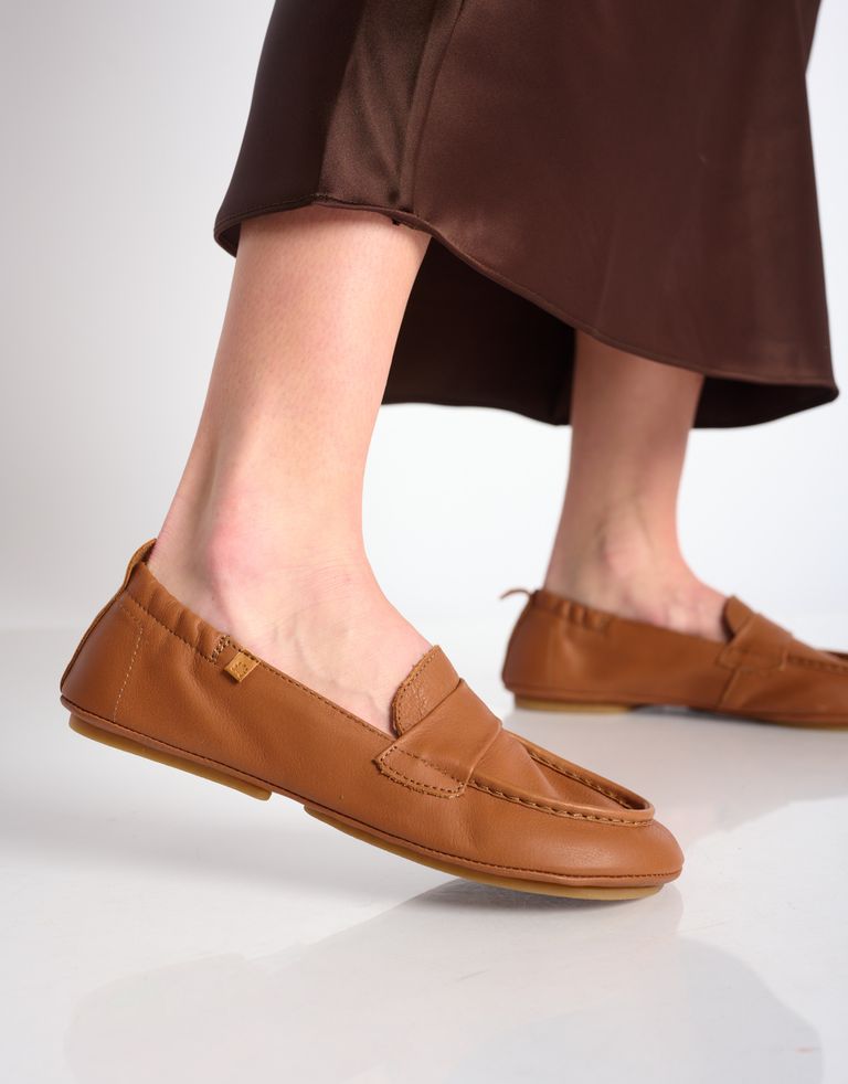 נעלי גברים - El Naturalista - נעלי מוקסין ESSENCE - חום3