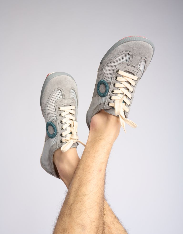 נעלי גברים - Aro - סניקרס JOANETA BAREFOOT - אפור בהיר1