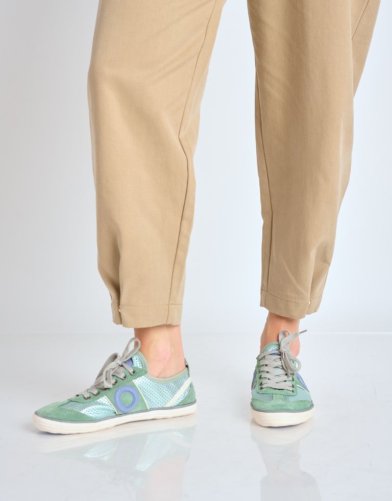 נעלי גברים - Aro - סניקרס PICADA מטאלי - מנטה4