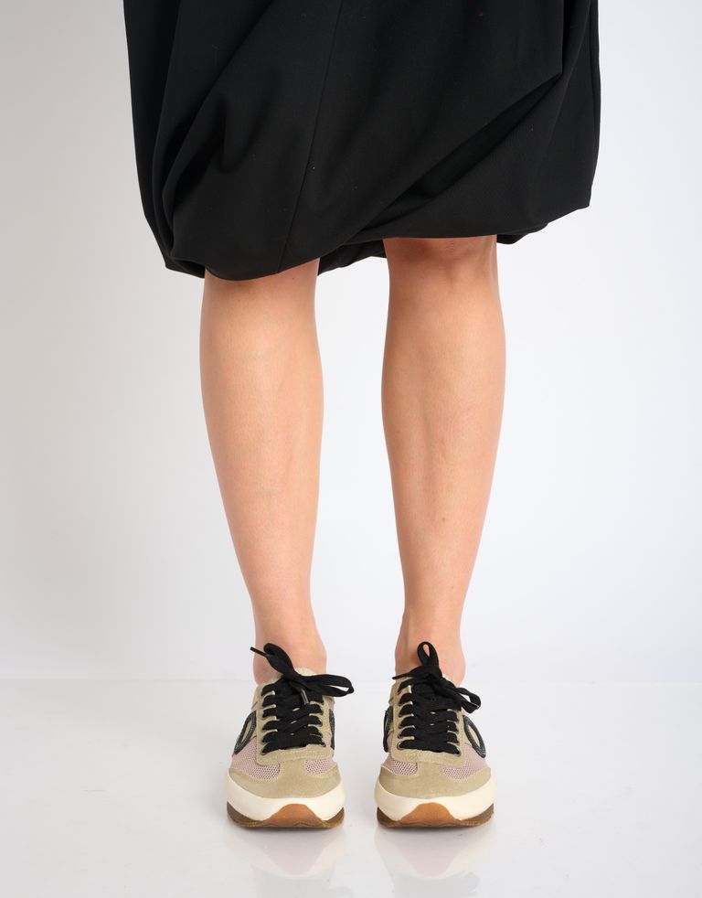 נעלי גברים - Aro - סניקרס JOANETA PLUS מבריק - פלטינה3