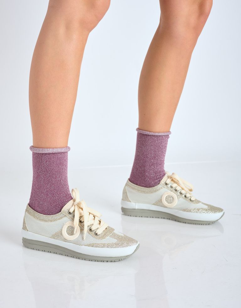 נעלי גברים - Aro - סניקרס JOANETA PLUS GLITT - כסף3