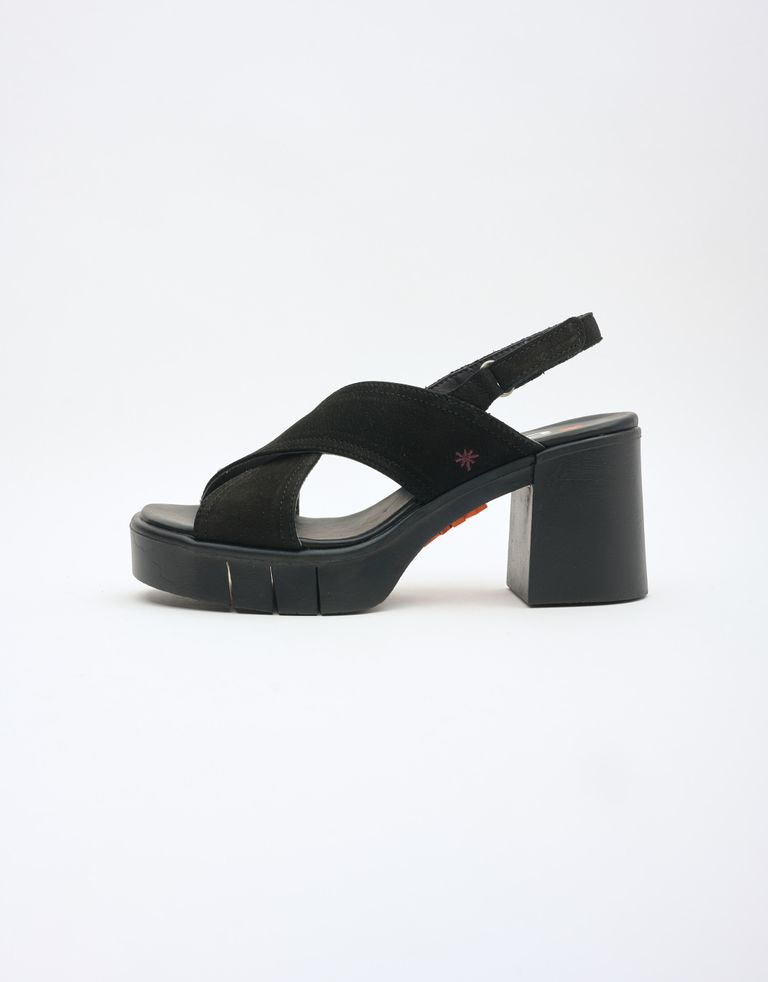 נעלי גברים - Art - סנדלי איקס עקב EVISSA - שחור1