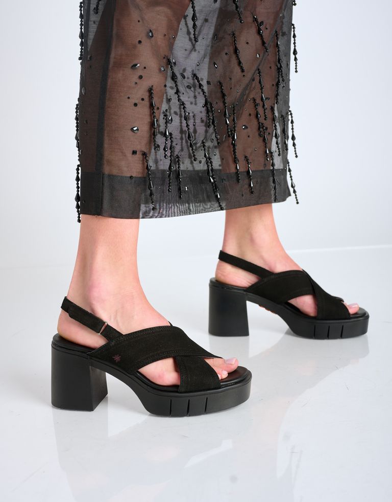 נעלי גברים - Art - סנדלי איקס עקב EVISSA - שחור3