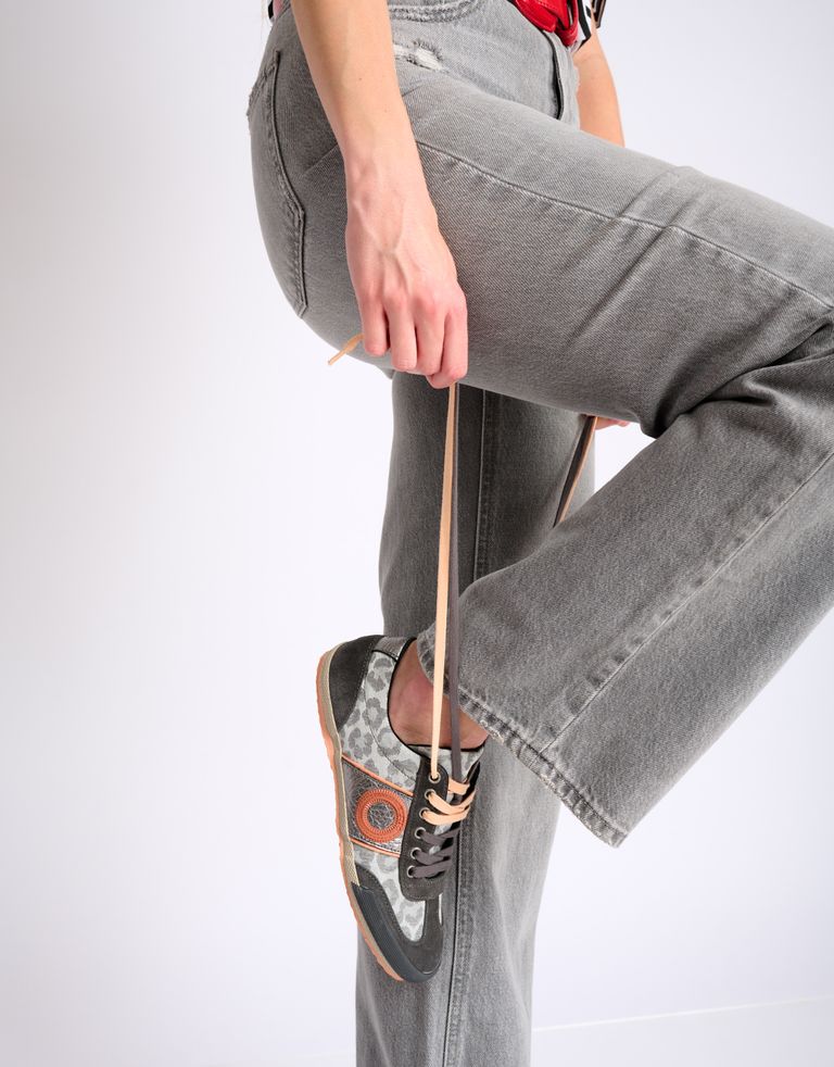 נעלי גברים - Aro - סניקרס מנומרות MAY - אפור1