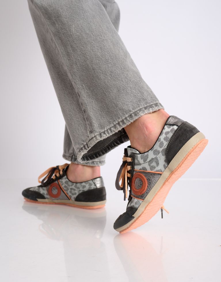 נעלי גברים - Aro - סניקרס מנומרות MAY - אפור3