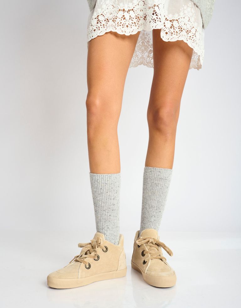 נעלי נשים - Aro - מגפונים עם שרוכים NOELLE - בז'4